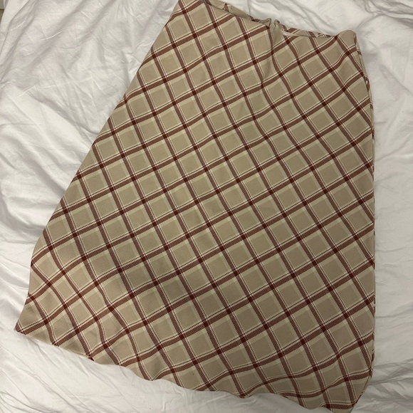 Aritzia Wilfred Knee Length Plaid Skirt - Picture 1 of 3